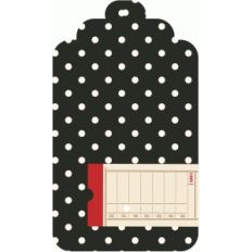 polka dot ticket tag