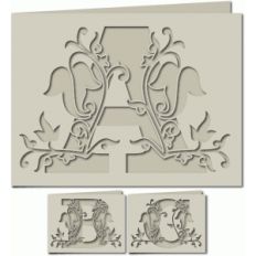 ivy leaf monogram card abc