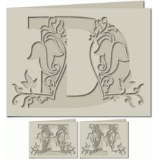 ivy leaf monogram card def