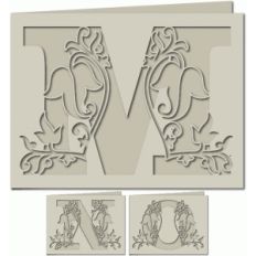 ivy leaf monogram card mno