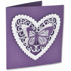 butterfly heart card
