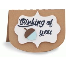 thinking of you acorn folded card