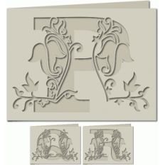 ivy leaf monogram card pqr