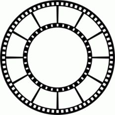 film circle frame (12 photos)