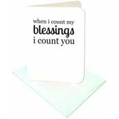 when i count my blessings a2 card