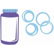 bubbles and container
