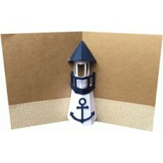 lighthouse pop up card