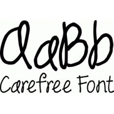 lw carefree font
