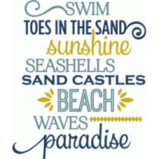 beach word list