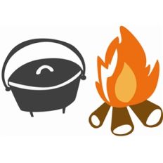 dutch oven and fire