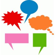 speech bubbles set