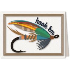 fishing fly hook 'em a7 card