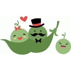 peas in a pod with sweet pea