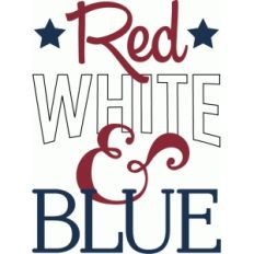 red white and blue phrase