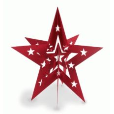 3d nested stars with star border - large