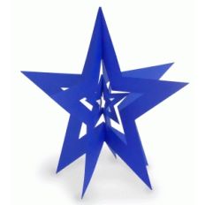 3d nested star plain border small