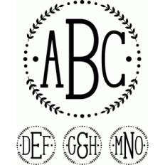 monogram full vine