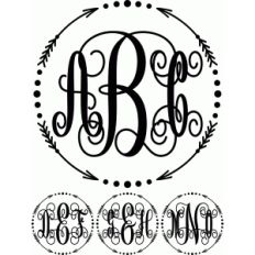 monogram script 2 arrow