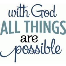 with god all things possible phrase