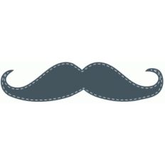 stitched moustache