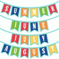 summer months banners