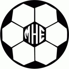 custom soccer monogram