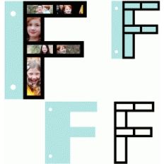 alphabet photo album—f
