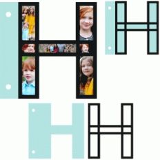 alphabet photo album—h