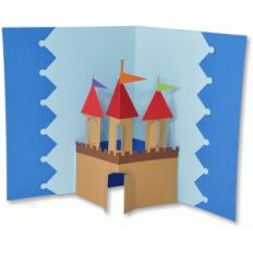 castle pop-up card