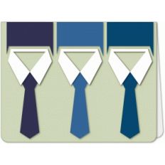 neck tie trio a6 card