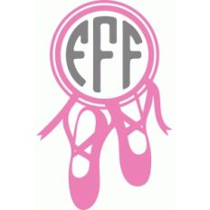 ballet shoes monogram