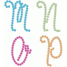 rhinestone monogram mnop