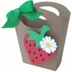 strawberry handled bag