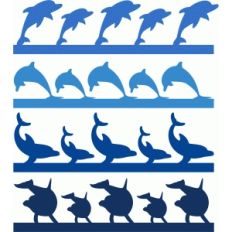 dolphins borders set