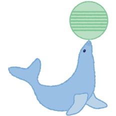 circus seal with ball