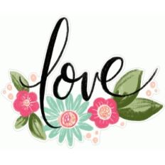 floral painted love