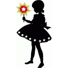 girl with sparkler