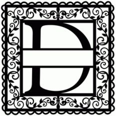 wrought iron vine initial d