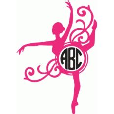 ballerina monogram flourish