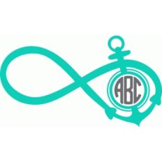 infinity anchor monogram