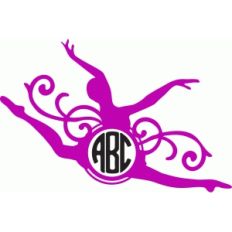 ballerina monogram flourish