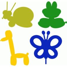 animal balloons set