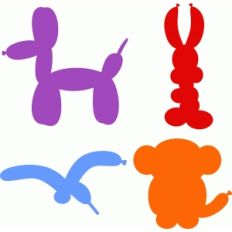 animal balloons set