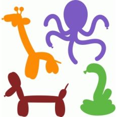 animal balloons set