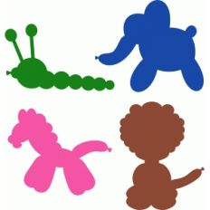 animal balloons set