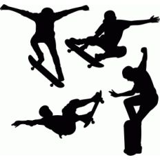 skateboarder set