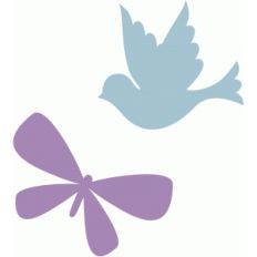 bird and butterfly