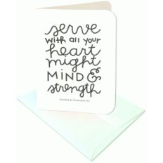 serve with all your heart a2 card