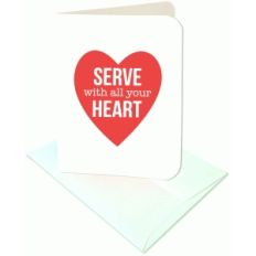 serve with all your heart a2 card