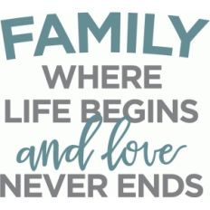 family where life begins phrase